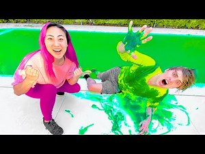 I TURNED CARTER'S POOL INTO SLIME!!