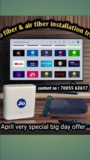 jio fiber & air fiber free installation