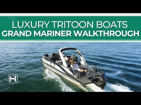 Luxury Tritoon Boats | Grand Mariner Walkthrough