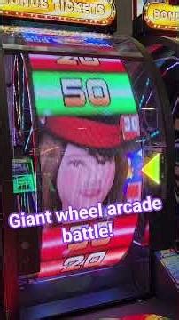 Giant wheel arcade battle! Who will win more tickets? #arcade #arcadegame #tickets