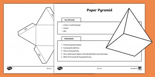 Paper Pyramid Template