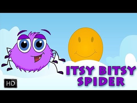 Incy Wincy Spider, Climbed Up The Water Spout - Nursery Rhymes - ITSY BITSY SPIDER
