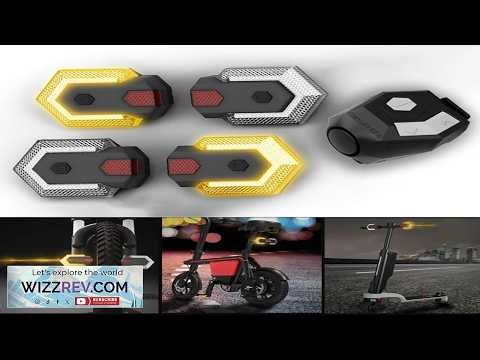 Bike Light LED Bicycle Wireless Remote Control Turn Signal Horn Taillight Warning