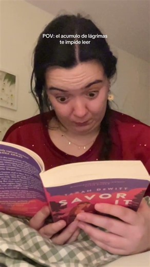 Cuando el libro te hace llorar y te impide ver las letras