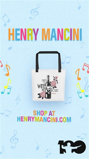 Continue celebrating Hank’s 100th birthday with new merch 🎉 The Henry Mancini 100th Birthday Celebration collection is available now here: https://found.ee/Mancini100Merch | Henry Mancini