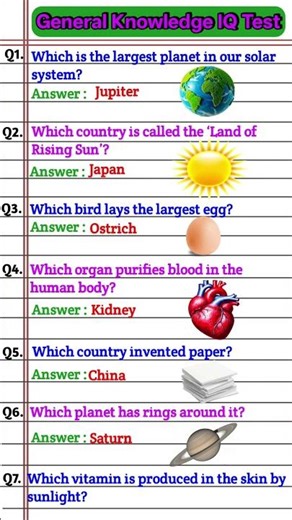 quiz 🔥🔥||General Knowledge ||gk questions in english || #gk #gkquiz #gkquestions