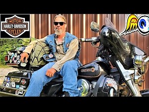 GOING HOMELESS On 1998 Evo HARLEY Davidson ELECTRAGLIDE Motorcycle Wandering NOMAD Biker For A Week