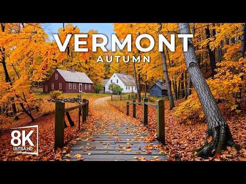 Vermont Autumn 8K | America's Most Beautiful Fall – Stowe, Green Mountains & Covered Bridges