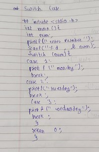 Switch. Case.\# imclude int main C) \{    int num:    prin... | Filo