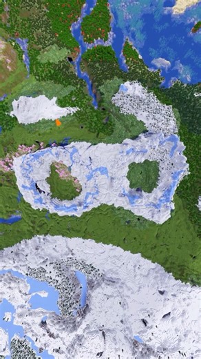 Minecraft DOUBLE Mountain Circle Seed!