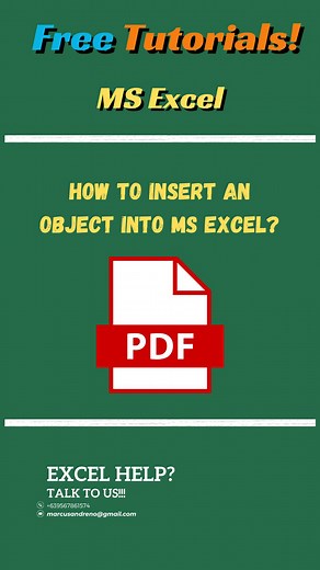 Want to attach a PDF or any file inside your Excel sheet? It’s super easy! Follow these quick steps to keep everything organized in one place. Watch now and level up your Excel skills! #ExcelTips #excelhacks #MicrosoftExcel #ExcelForEveryone #WordTips #MSWordHacks #MicrosoftOffice #officeproductivity #WorkSmarterNotHarder #ProductivityTips #WorkHacks #TimeManagement #EfficiencyAtWork #OfficeHacks #WorkFromHomeTips #CareerGrowth | Marcus Andreno