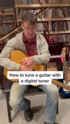 How to tune a guitar using a digital tuner #music #guitar #guitarist #tune #howto #digital #wiltshire #musician