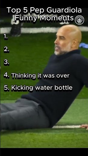 Top 5 Funniest PEP GUARDIOLA moments ever!😂 #shorts