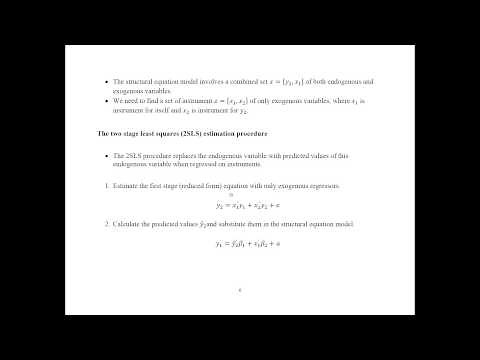 Instrumental Variables