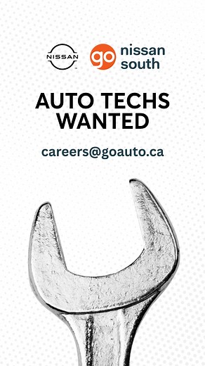 At Go Nissan South, we’re looking for certified technicians who are hungry to work hours and earn big. This is a high-volume shop with endless opportunity to stack your paycheque. We’ve got the work, the equipment, and the team to keep you moving. If you take pride in doing it right the first time and want to get paid well for your skills, we’re ready for you. | Go Auto