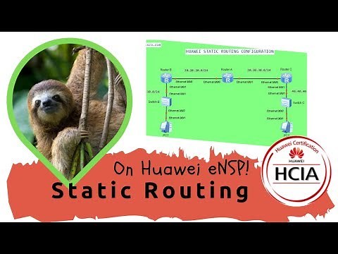 Static Routing Configuration on Huawei eNSP