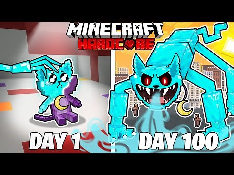 I Survived 100 Days as DIAMOND CATNAP in HARDCORE Minecraft