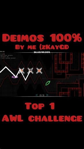 Probably my hardest wave challenge so far | #geometrydash