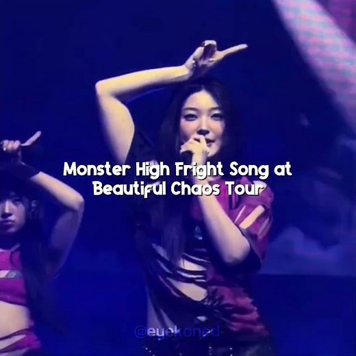 Monster High Fright Song at Beautiful Chaos Tour || #shorts