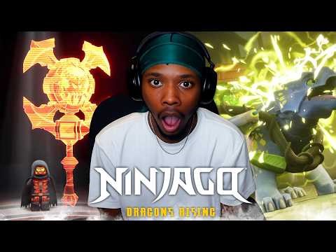 WEAPON OF DESOLATION!!! NINJAGO DRAGONS RISING SEASON 4 EP 1-3 REACTION