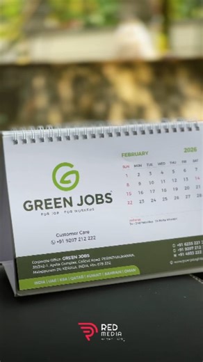 Redmedia Advertising on Instagram: "Customized Calendars for Your Brand! 2026 വർഷത്തെ, Table Calendar | Wall Calendar | Home Calendar | Pad Calendar, മിതമായ നിരക്കിൽ..! @greenjobs_vacancies For more Info: 𝗥𝗲𝗱𝗺𝗲𝗱𝗶𝗮 𝗔𝗱𝘃𝗲𝗿𝘁𝗶𝘀𝗶𝗻𝗴 📞 +91 9633282222 🌐 http://www.redmediaad.com/ . . . [branding, calendars, table calendar, wall calendar, pad calendar, brand identity, business identity ] #brand #business #posters #Advertisingagency #advertising design graphicdesign brandidentity digit