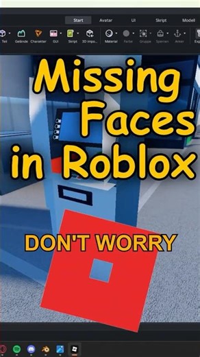 How To Fix Missing Faces In Roblox #blender #roblox #robloxstudio #tutorial #blender3d #3dmodeling