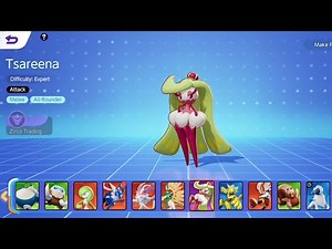 Pokemon UNITE: New Pokemon Tsareena (All-Rounder) Gameplay