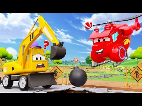 Crashed EXCAVATOR | Excavator, Dump Truck, Crane, Plane Rescue And Rebuild Road | Toy City
