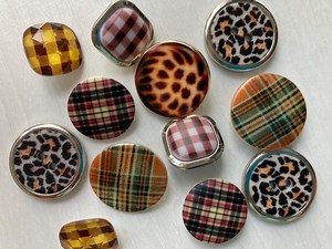 Assorted Vintage Leopard and Plaid Buttons Lot of 12, Fancy Retro Shank Buttons, Sewing Supplies - Etsy UK