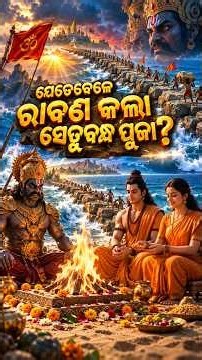 PART-1 ଯେତେବେଳେ ସେତୁବନ୍ଧ ପ୍ରତିଷ୍ଠା ପାଇଁ ଆସିଥିଲେ ରାବଣ! | Ramayan mystery #shorts