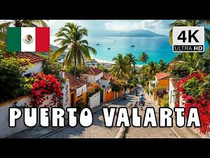 4K Mexico | Stunning Walking Tour of Puerto Vallarta: Hills, Ocean Views & Vibrant Culture 🌊🌸