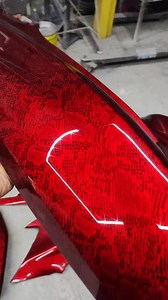 Snake skin on a red finish. past muna daw sa carbon looks, para maiba naman.😁 For more inquiries direct message us.📩 | J-Tek Carbonzone Philippines