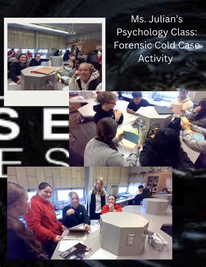 2K views · 41 reactions | Our Forensic Psychology students put their detective skills to the test with a Cold Case Investigation activity. Using critical thinking, behavioral analysis, and teamwork, they worked to piece together evidence and build psychological profiles to crack the case. Amazing engagement, thoughtful discussion, and a glimpse into the real-world challenges of investigative psychology! | Holy Cross HS Cov | Facebook