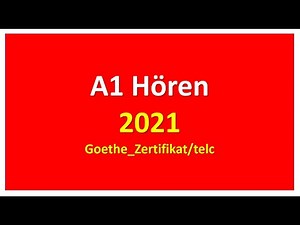 Start Deutsch A1 Hören modellsatz 2021 mit Lösungen || Sample paper || Vid - 13