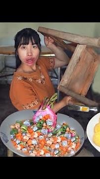 Great Sichuan flavor, tusk potatoes, jelly dragon fruit#甜甜教川味狼牙土豆、果冻火龙果