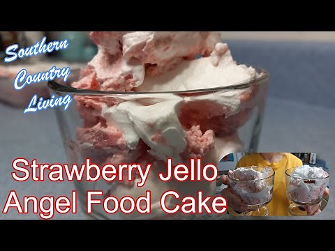 Strawberry Jello Angel Food Cake