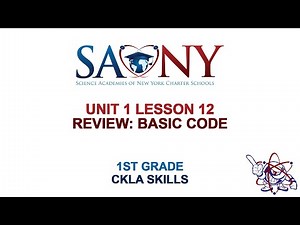 1st Grade CKLA Skills - Unit 1 Lesson 12 Review: Basic Code