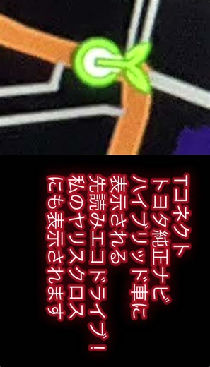 トヨタ 先読みエコドライブ！ この葉っぱ🌱マーク何だか知ってますか？ ナビ画面に表示されます！#くるま #car #shorts