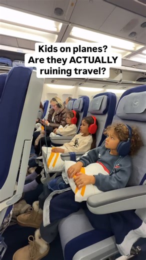 The Hendrix Fam | Bucket List Family Travel on Instagram: "Are kids the ultimate flight nightmare? ✈️ It’s a debate we hear all the time. Some people say families should just stay home, claiming noisy kids ruin the travel experience for everyone else. But as a family who’s taken 25 international flights with our 5- and 6-year-olds in 2024, here’s what we’ve learned: the reality is often far from the stereotype. Our kids? They’re screen-watching, window-seat-loving pros. Yet before we even take o
