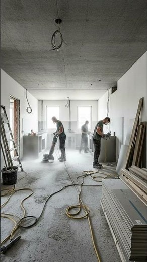 Incredible Kitchen Floor Makeover with Metallic Epoxy 😱