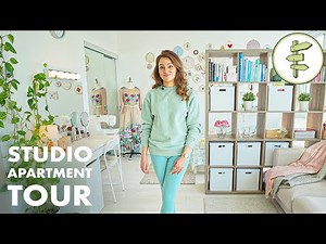SMALL SPACE TOUR - Woman's Gorgeous 400 ft² Studio Apartment