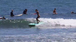 Fiberglass Surfboard | Fun & Easy to Ride Mini Longboard for All Surfing Skill Levels | 7'6 | 7'8