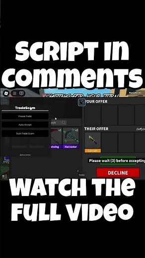 BEST MM2 TRADESCAM SCRIPT | FREE | NO KEY 2025 #delta #roblox #murdermystery2 #shortsfeed #fyp