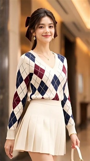Quiet Luxury: Perfect Terracotta Dress & Argyle Knit Guide (콰이어트 럭셔리: 테라코타 드레스 & 아가일 니트 가이드)