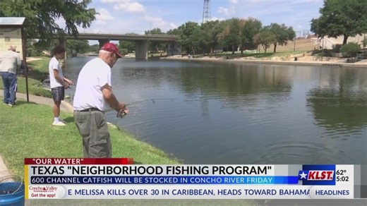 San Angelo concludes summer catfish stocking with 600 fish