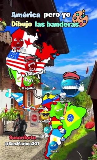 América pero yo dibujo las banderas #retomapper #mapping #geography #mapper