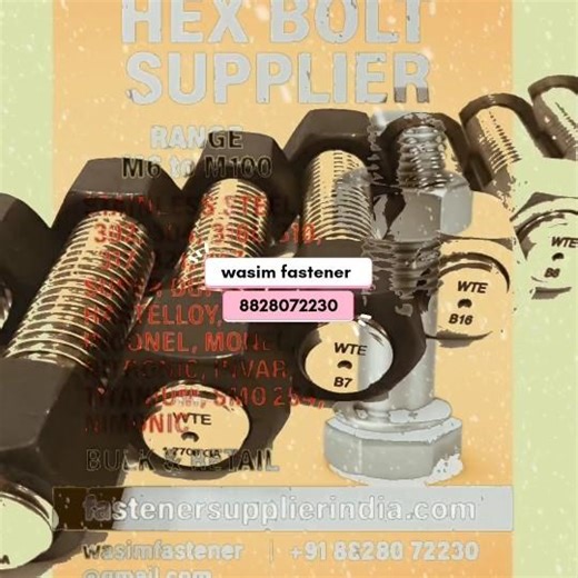Stainless Steel Hex Bolts & Nuts: Strength & Applications