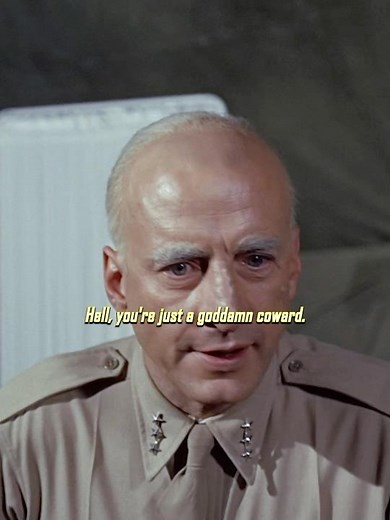 General Patton struck the shell-shocked soldier! #movie #patton #ww2