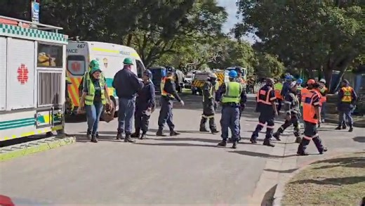 186K views · 4.1K reactions | Victoria Street building collapse: Part 2: The trapped tiler is out from under the rubble and was carried off in an ambulance amidst shouts of joy and cheers. Video: Alida De Beer | George Herald | Facebook