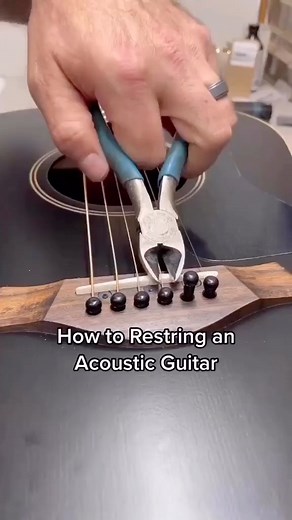 Postmusicians | How to restring an acoustic Follow us @postmusicians 🤘🏼 . . Video By: @Taylorguitars . . . . #guitarsarebetter #musiciansshowcase #guitars... | Instagram